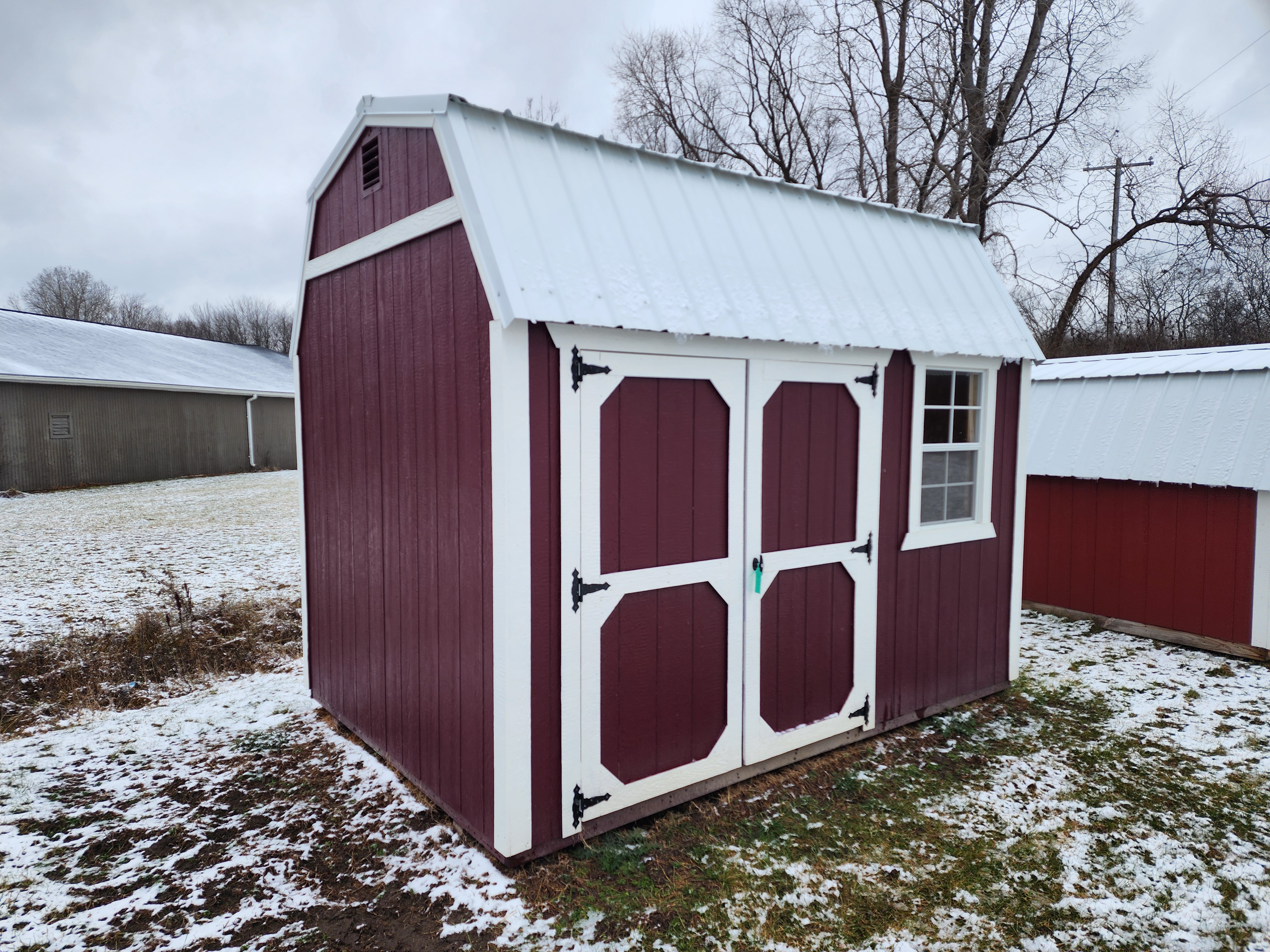 8×12 Side Lofted Barn in Jackson, MI